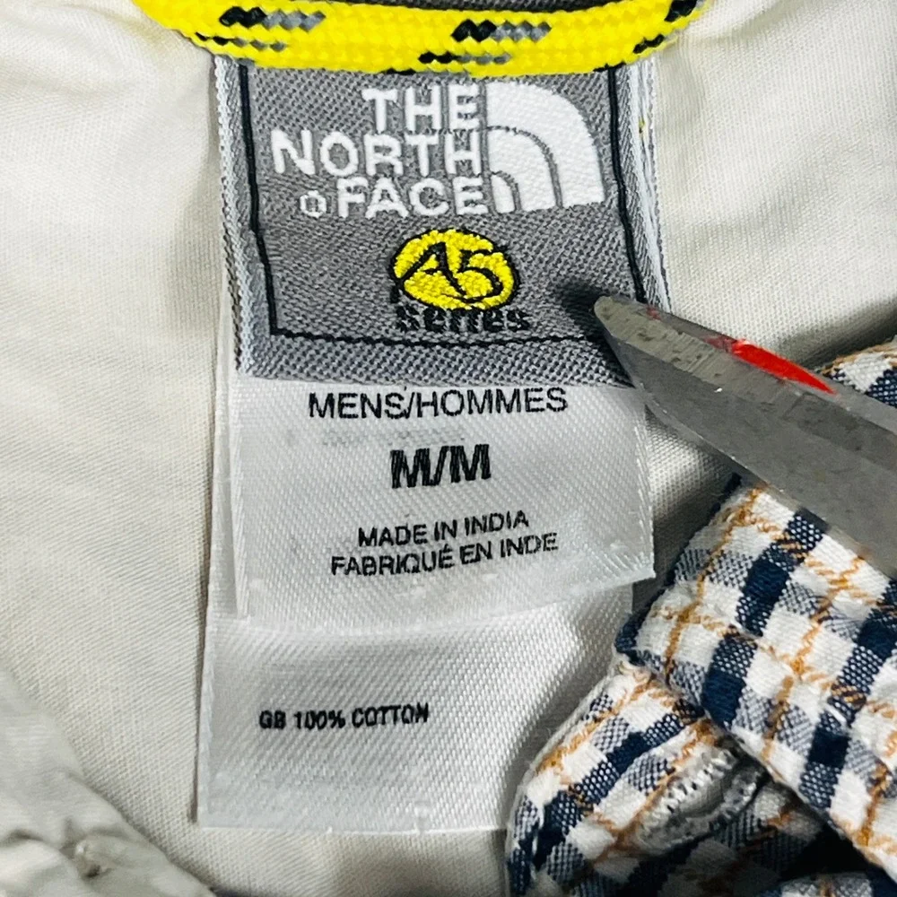 The North Face A5 Series Mens Medium Plaid Long Sleeve Button Down Cotton Shirt